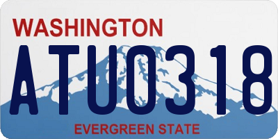 WA license plate ATU0318