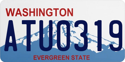 WA license plate ATU0319