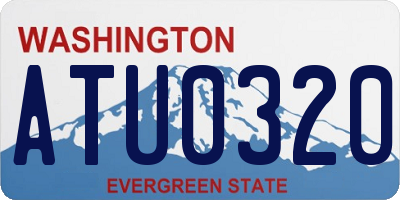 WA license plate ATU0320