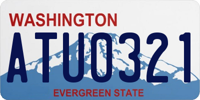 WA license plate ATU0321
