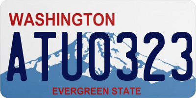 WA license plate ATU0323