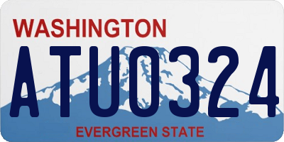 WA license plate ATU0324