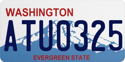 WA license plate ATU0325