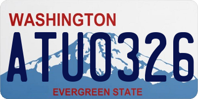 WA license plate ATU0326
