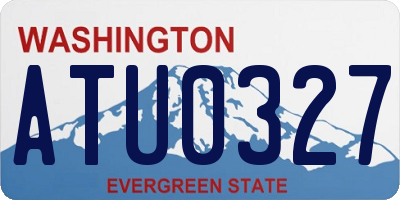 WA license plate ATU0327