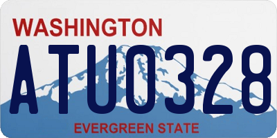 WA license plate ATU0328
