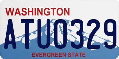 WA license plate ATU0329