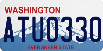 WA license plate ATU0330