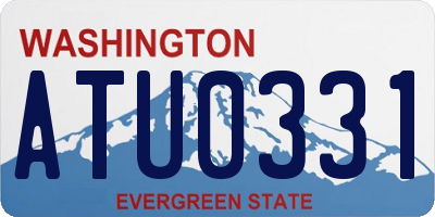 WA license plate ATU0331