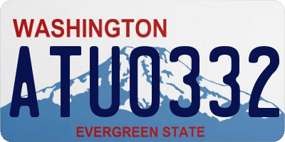 WA license plate ATU0332