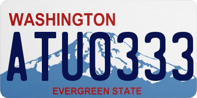WA license plate ATU0333