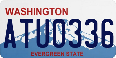 WA license plate ATU0336