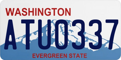 WA license plate ATU0337