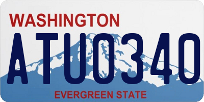 WA license plate ATU0340