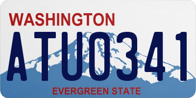 WA license plate ATU0341