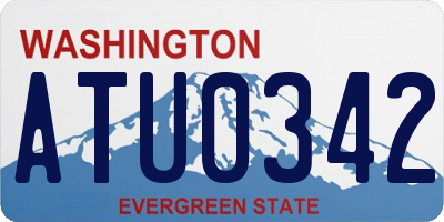 WA license plate ATU0342