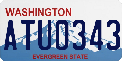 WA license plate ATU0343