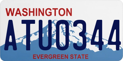WA license plate ATU0344