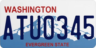 WA license plate ATU0345