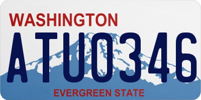 WA license plate ATU0346