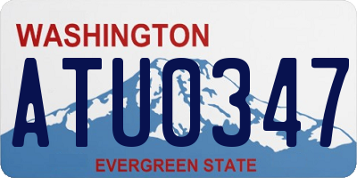 WA license plate ATU0347