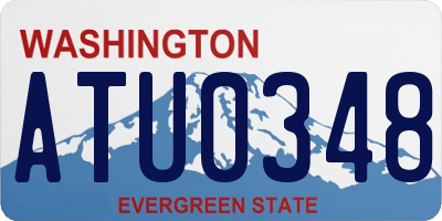 WA license plate ATU0348