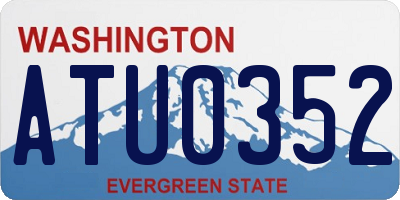 WA license plate ATU0352