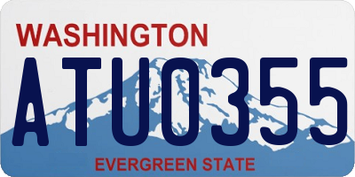 WA license plate ATU0355