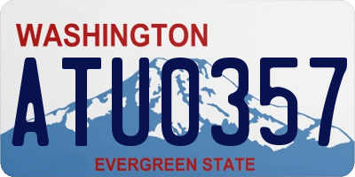 WA license plate ATU0357