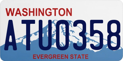 WA license plate ATU0358