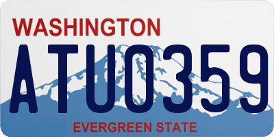 WA license plate ATU0359