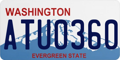 WA license plate ATU0360