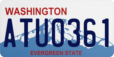 WA license plate ATU0361