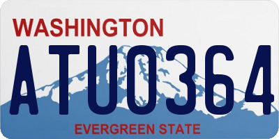 WA license plate ATU0364