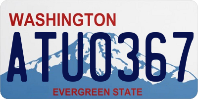 WA license plate ATU0367