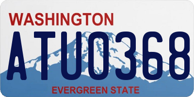 WA license plate ATU0368
