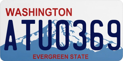 WA license plate ATU0369