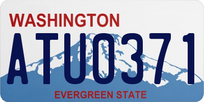 WA license plate ATU0371