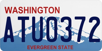 WA license plate ATU0372