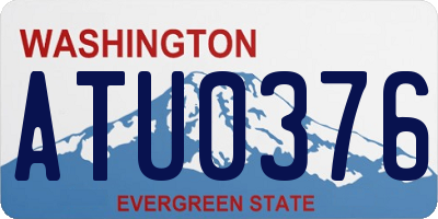 WA license plate ATU0376