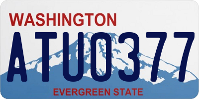WA license plate ATU0377