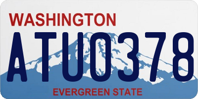 WA license plate ATU0378