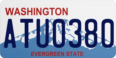 WA license plate ATU0380