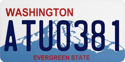 WA license plate ATU0381