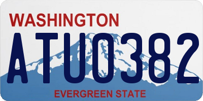WA license plate ATU0382