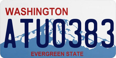 WA license plate ATU0383