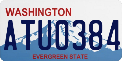 WA license plate ATU0384