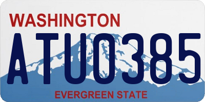 WA license plate ATU0385