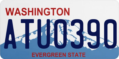 WA license plate ATU0390
