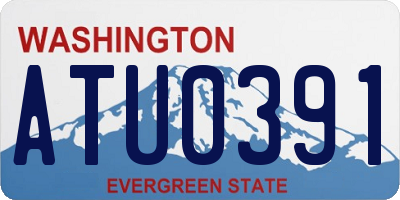 WA license plate ATU0391